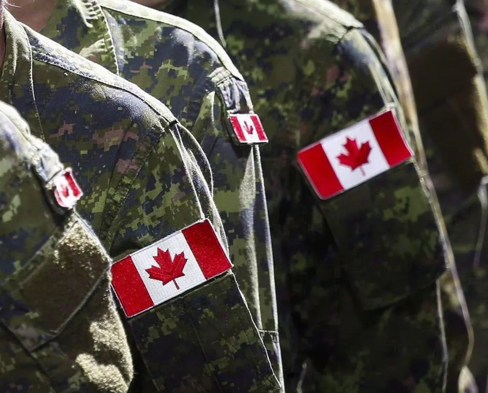 A new Angus Reid poll shows growing support among Canadians for a boost in military funding.(Jeff McIntosh/The Canadian Press)