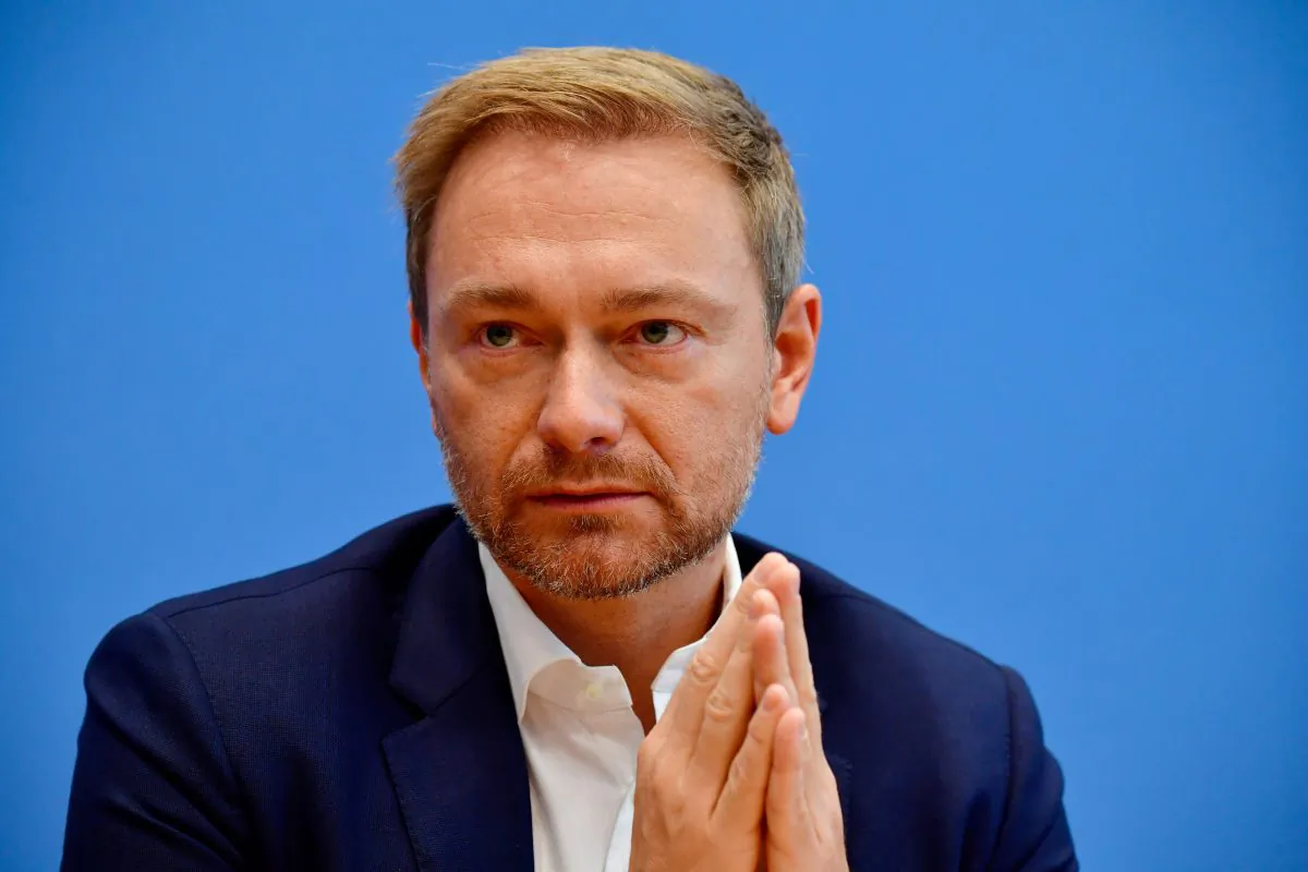 Christian Lindner, leader of Germany's free democratic FDP party, gives a statement in Berlin, on October 15, 2018. (TOBIAS SCHWARZ/AFP/Getty Images)
