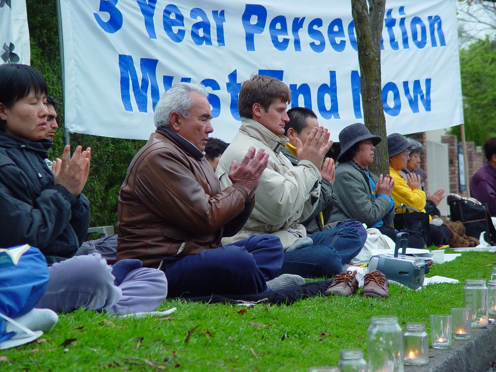 Falun Gong peaceful protest