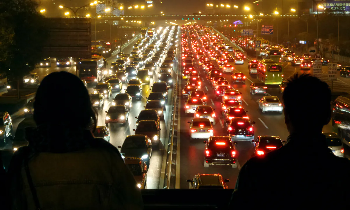 A traffic jam in China. (VCG/VCG via Getty Images)