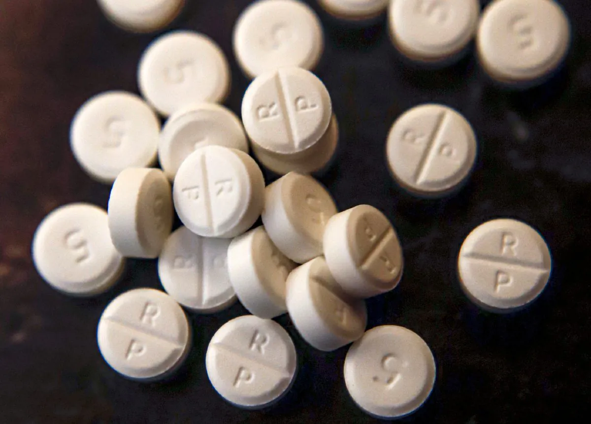 5-mg Oxycodone pills in a file photo. (Keith Srakoci/AP Photo/The Canadian Press)