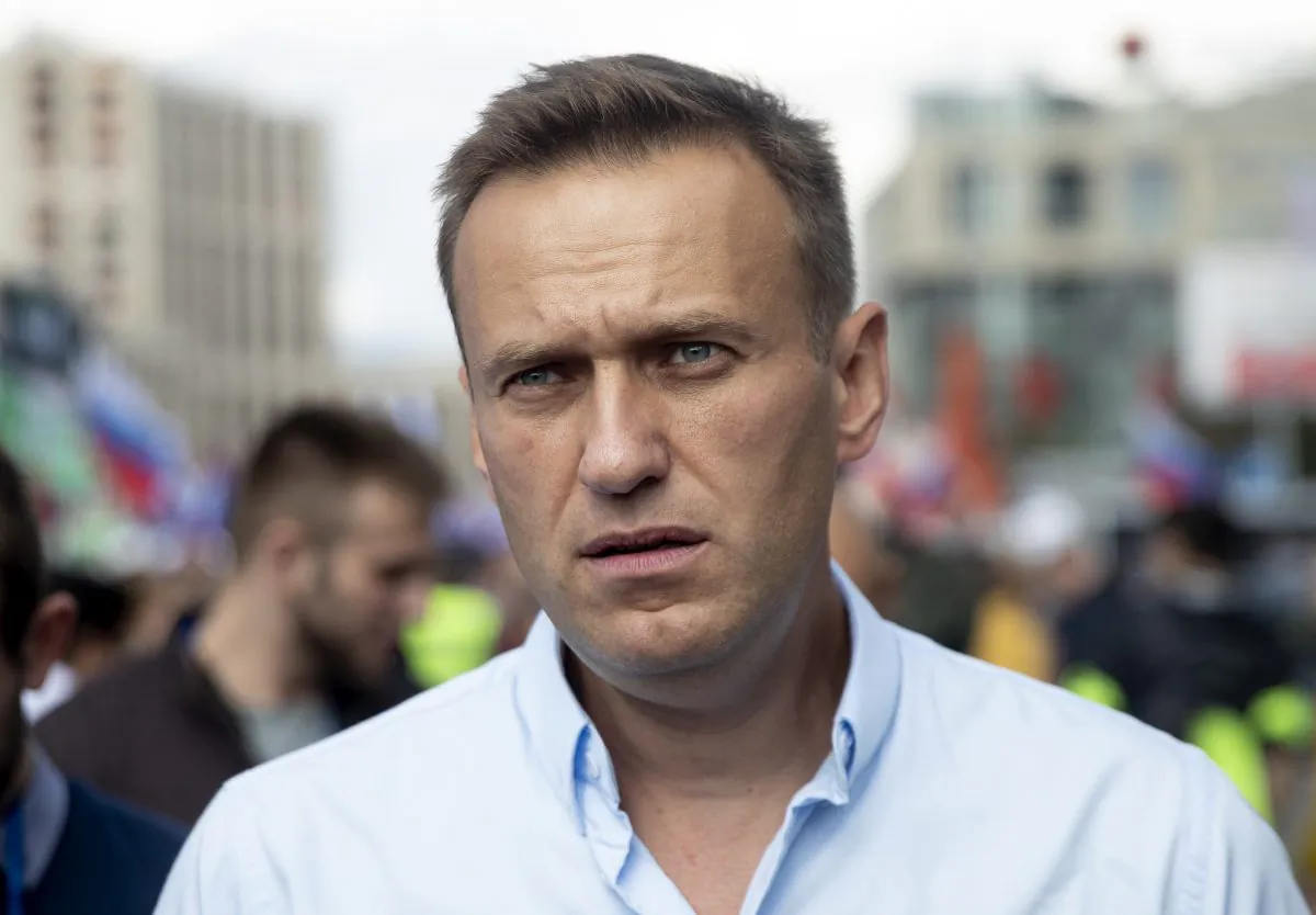 Russian opposition leader Alexei Navalny attends a protest in Moscow, Russia on July 20, 2019. (Pavel Golovkin/AP Photo)