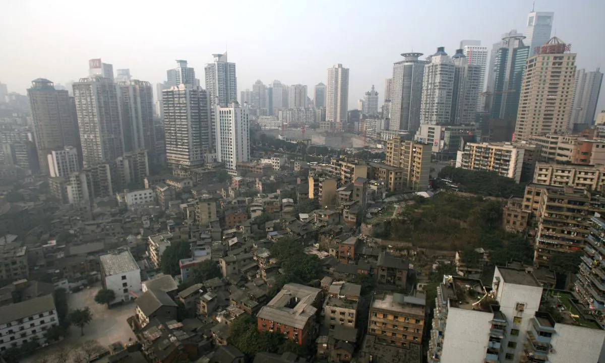 Aerial view of Chongqing Metropolis in China. (China Photos/Getty Images)