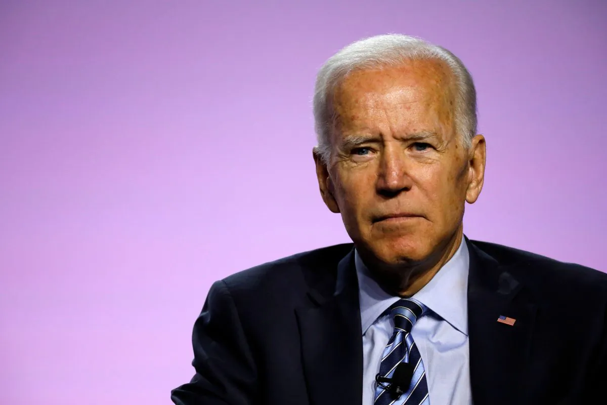 Democratic 2020 presidential candidate former Vice Presideht Joe Biden addresses the Presidential Forum at the NAACP's 110th National Convention at Cobo Center in Detroit, Michigan, on July 24, 2019. (Jeff Kowalsky/AFP/Getty Images)
