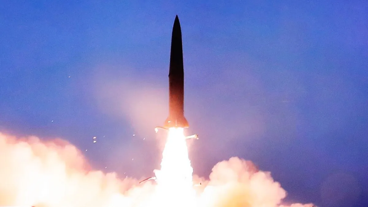 North Korea's missile launch during a news program at the Seoul Railway Station in Seoul, South Korea on July 31, 2019. (Ahn Young-joon/AP Photo)