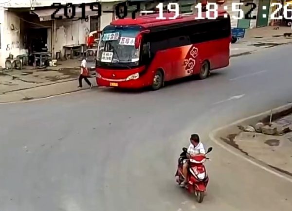 Boy drive bus