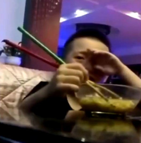 boy meat noodles sad