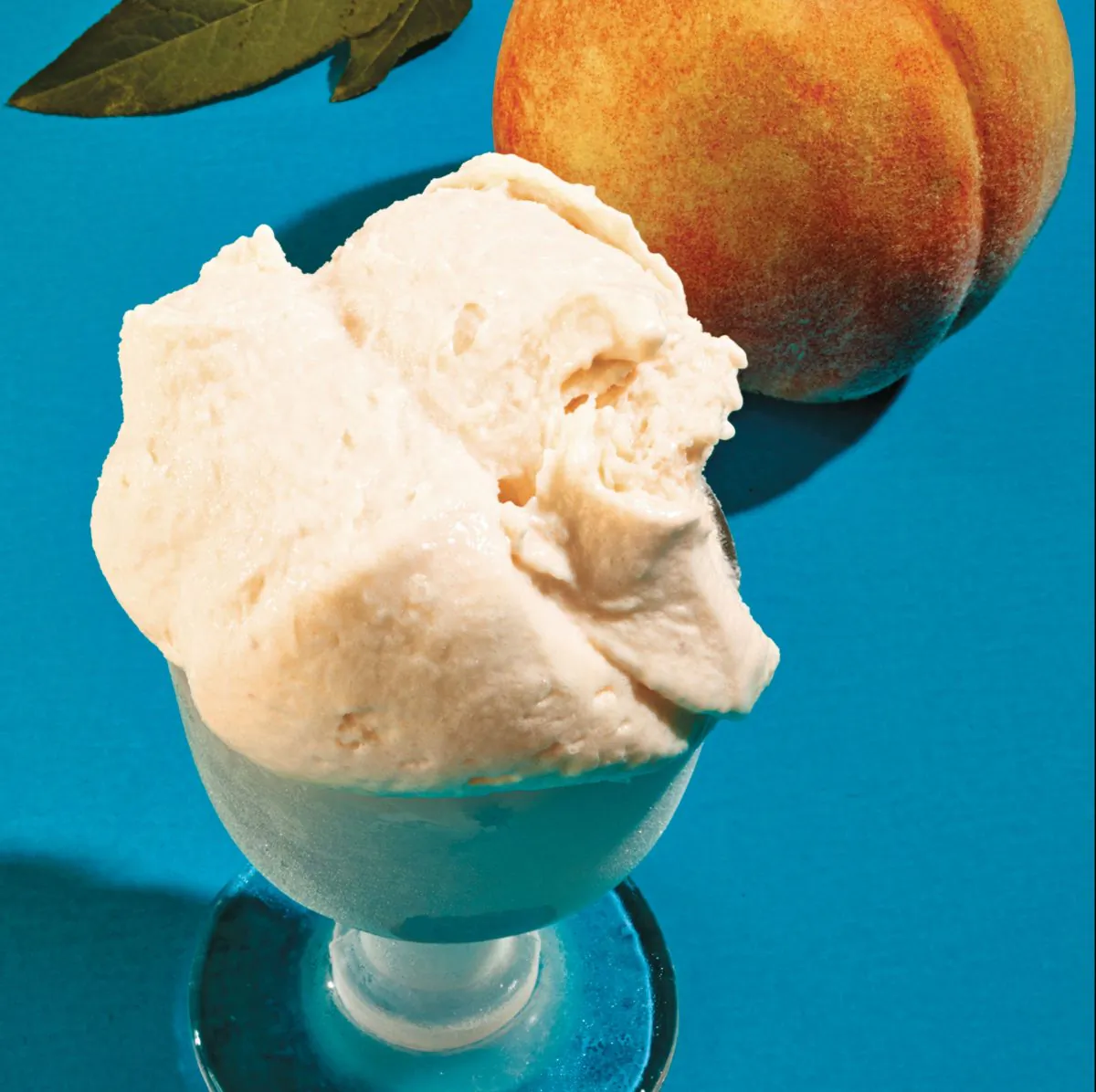 Peach ice cream from "La Grotta." (Grant Cornett)