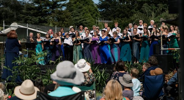 Singers on stage