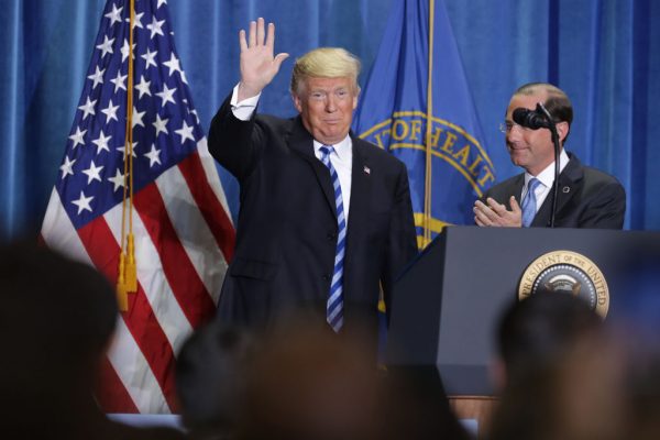 President Trump Discusses Drug Pricing At Health And Human Resources Department