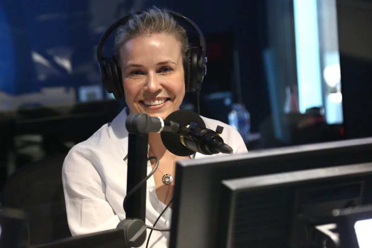 Chelsea Handler visits the SiriusXM Studios In Los Angeles at SiriusXM Studios in Los Angeles, California, on May 23, 2019. (Tommaso Boddi/Getty Images for SiriusXM)