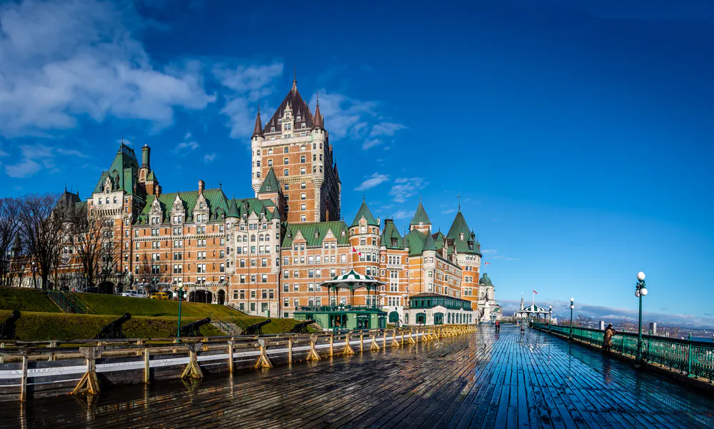 Quebec City's Chateau Frontenac hotel towers over the town. (Shutterstock)