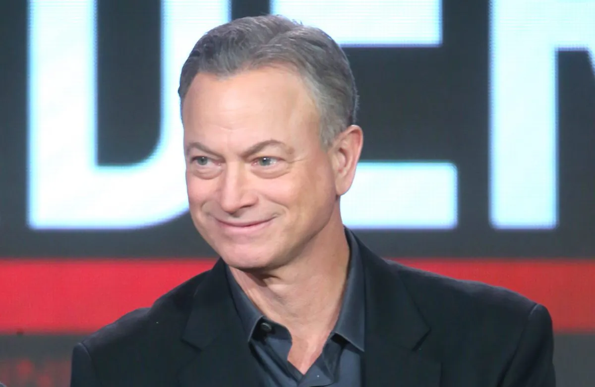 Actor Gary Sinise speaks onstage during the "Criminal Minds: Beyond Borders" panel discussion at the CBS/ShowtimeTelevision Group portion of the 2015 Winter TCA Tour in Pasadena, Calif., on Jan. 12, 2016. (Frederick M. Brown/Getty Images)