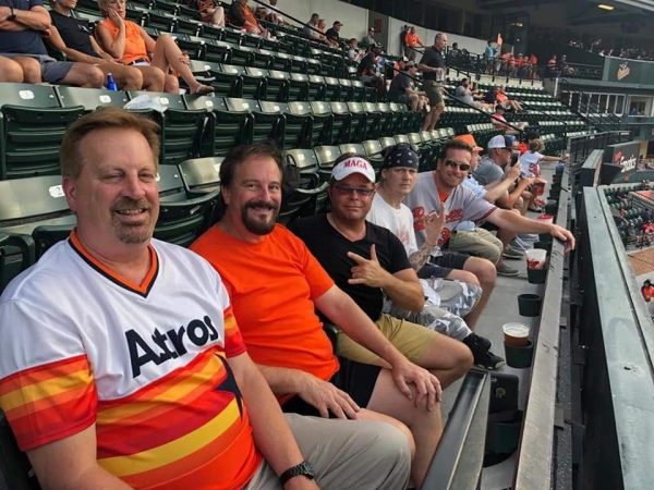 Trump supporters at Baltimore Orioles game