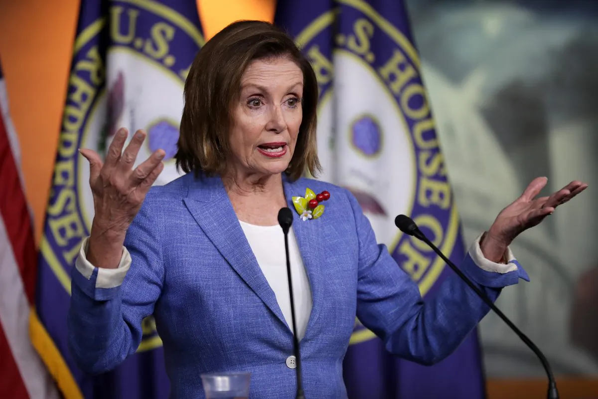 Speaker of the House Nancy Pelosi (D-Calif.) at the U.S. Capitol Visitors Center in Washington on July 26, 2019. (Chip Somodevilla/Getty Images)