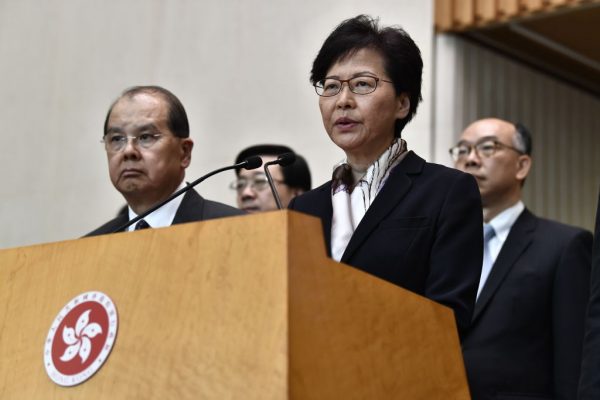 Hong Kong Chief Executive Carrie Lam