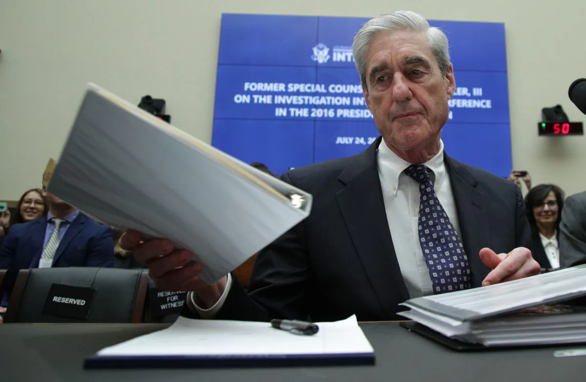 Former special counsel Robert Mueller in the Rayburn House Office Building in Washington on July 24, 2019. (Alex Wong/Getty Images)