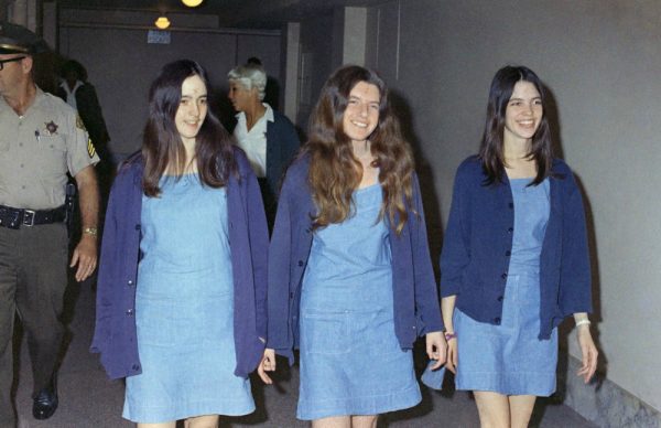 Charles Manson followers, from left, Susan Atkins, Patricia Krenwinkel and Leslie Van Houten