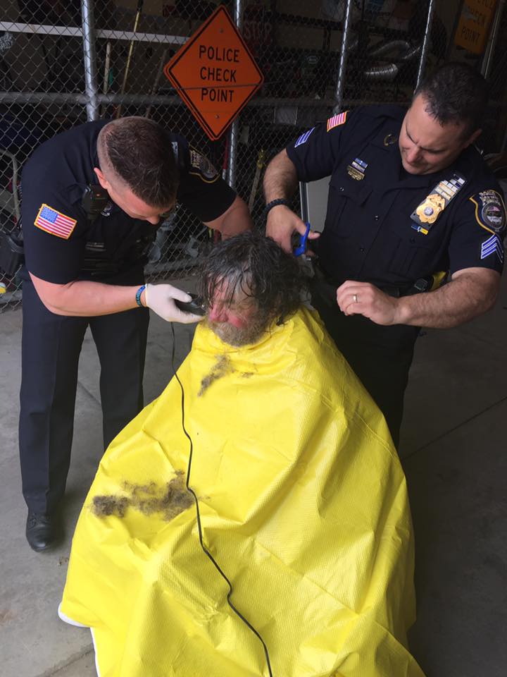 Scruffy Homeless Man Asks Cop For Hot Shower Then Officers Completely Transform Him