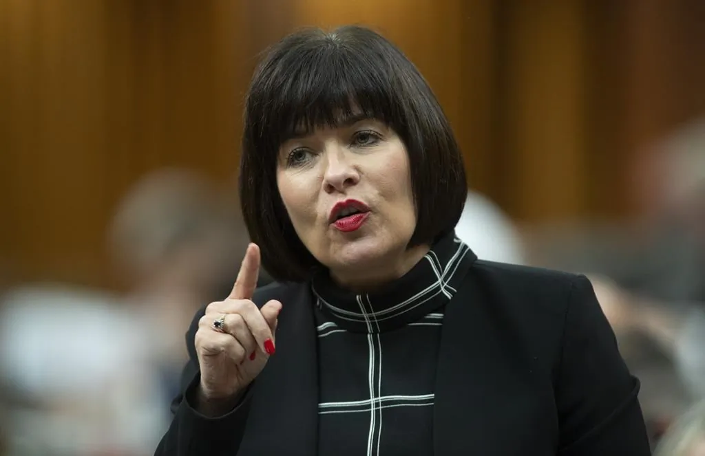 Health Minister Ginette Petitpas Taylor responds to a question during Question Period in the House of Commons in Ottawa on June 17, 2019. (Adrian Wyld/The Canadian Press)