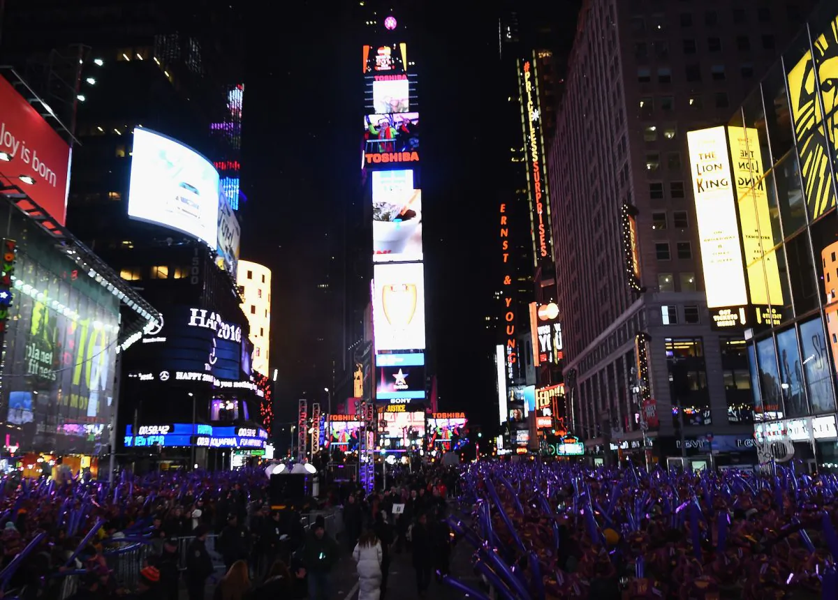 File photo of Times Square in New York City on Dec. 31, 2015. (Nicholas Hunt/Getty Images)