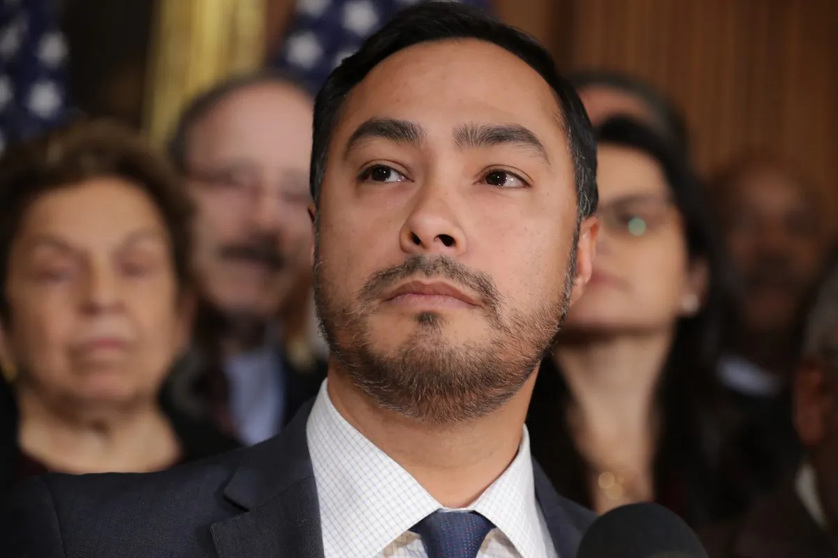 Rep. Joaquin Castro (D-Texas) at a press conference in Washington in a file photograph. (Chip Somodevilla/Getty Images)
