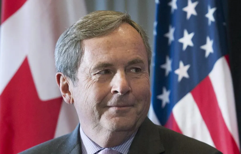 Canada's Ambassador to the United States David MacNaughton attends a business luncheon in Montreal on November 16, 2016. (Graham Hughes/The Canadian Press)