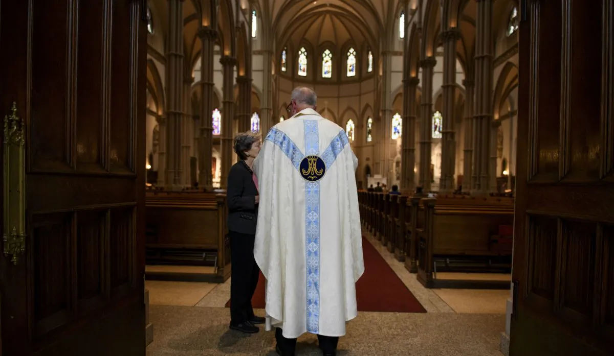 The mother church of the Pittsburgh Diocese on August 15, 2018 in Pittsburgh, Pennsylvania. (Jeff Swensen/Getty Images)
