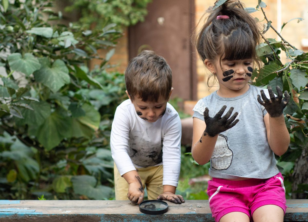 Let you kids go outside and get dirty. It can help train their immune system in important ways. (Yuliia D/Shutterstock)