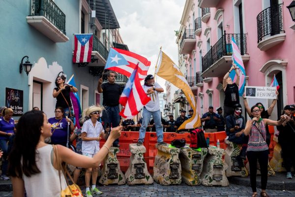 protester in puerto rico