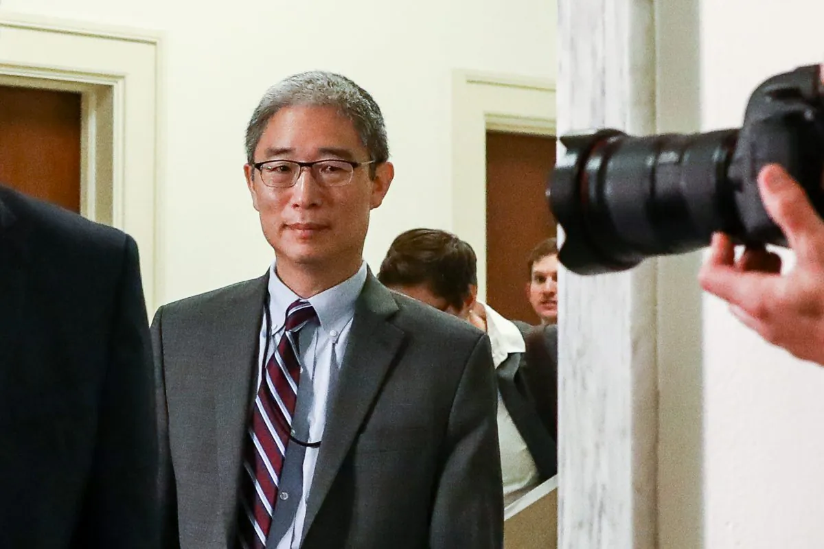 Bruce Ohr, a Justice Department official demoted from the posts of associate deputy attorney general and director of the Organized Crime Drug Enforcement Task Force, leaves for a lunch break from a closed hearing with the House Judiciary and House Oversight and Government Reform committees on Capitol Hill in Washington, on Aug. 28, 2018. (Samira Bouaou/The Epoch Times)