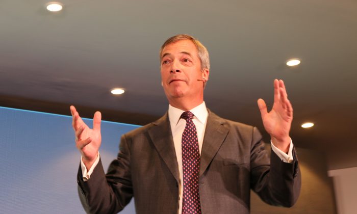Nigel Farage at the CPAC Australia conference in Sydney, Australia, on Aug. 10, 2019. (The Epoch Times)