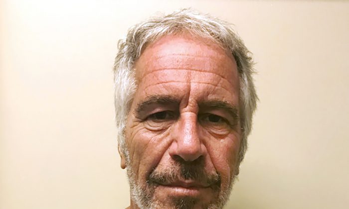 Jeffrey Epstein appears in a photograph taken for the New York State Division of Criminal Justice Services' sex offender registry March 28, 2017 and obtained by Reuters July 10, 2019. (New York State Division of Criminal Justice Services/Handout via Reuters)