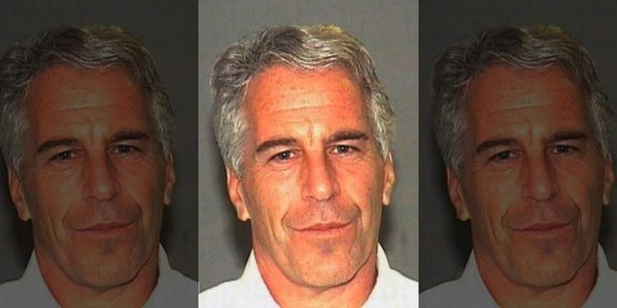 Jeffrey Epstein in a booking photograph