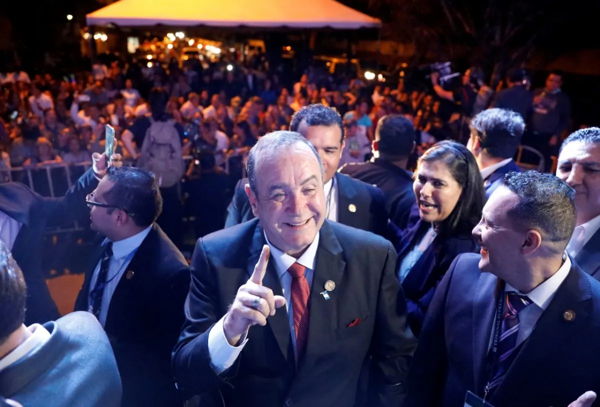 Alejandro Giammattei, presidential candidate for the "Vamos" political party at his campaign headquarters in Guatemala City, Guatemala on Aug. 11, 2019. (Jose Cabezas/Reuters)