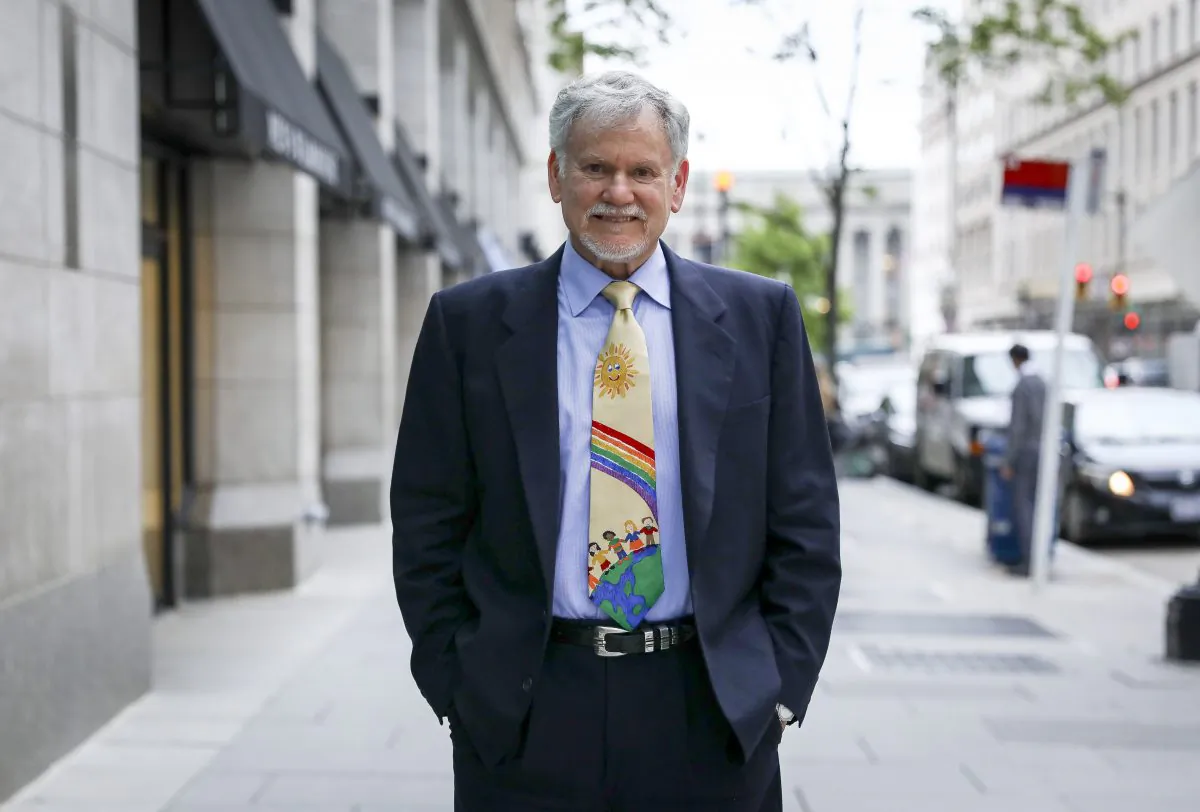 Dr. Warren Farrell, coauthor of 'The Boy Crisis' in Washington on June 27, 2019 (Samira Bouaou/The Epoch Times)