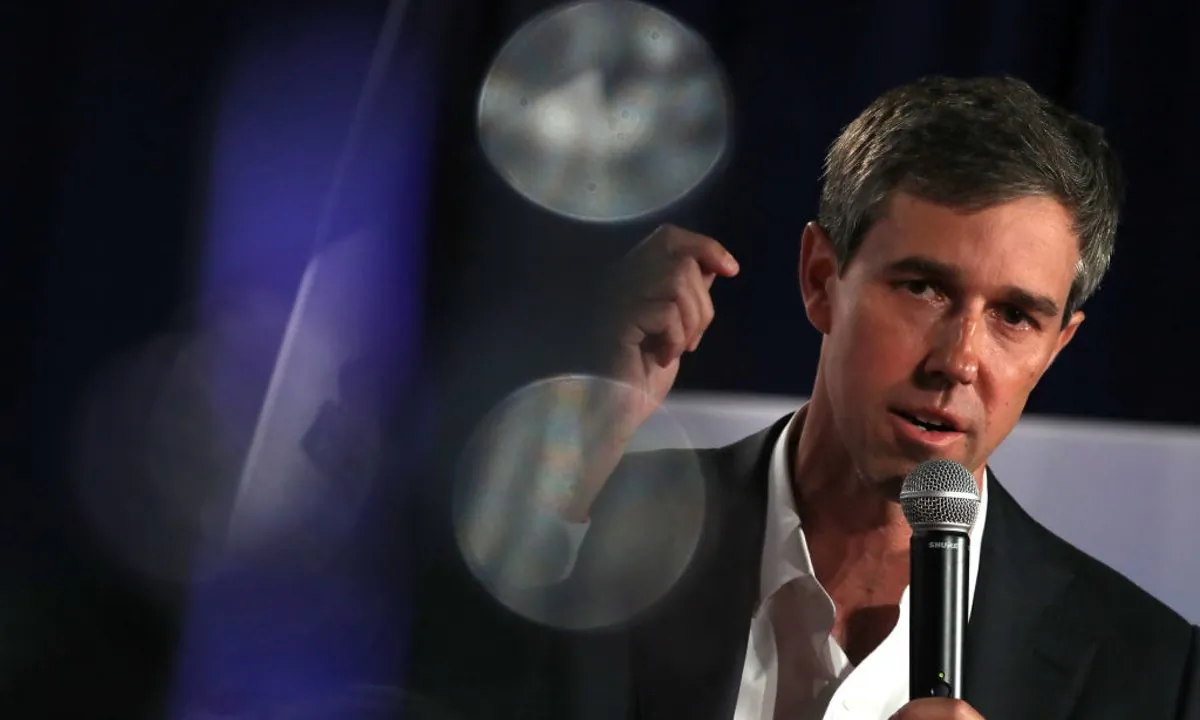 Democratic presidential hopeful former U.S. Rep. Beto O’Rourke (D-TX) speaks during the AARP and The Des Moines Register Iowa Presidential Candidate Forum on July 19, 2019 in Sioux City, Iowa. (Justin Sullivan/Getty Images)