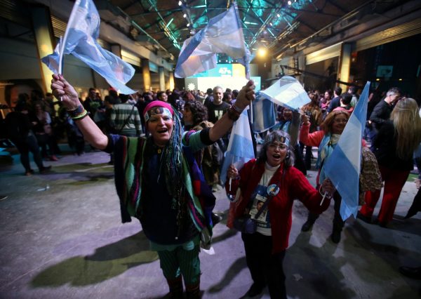 Supporters of Alberto Fernandez
