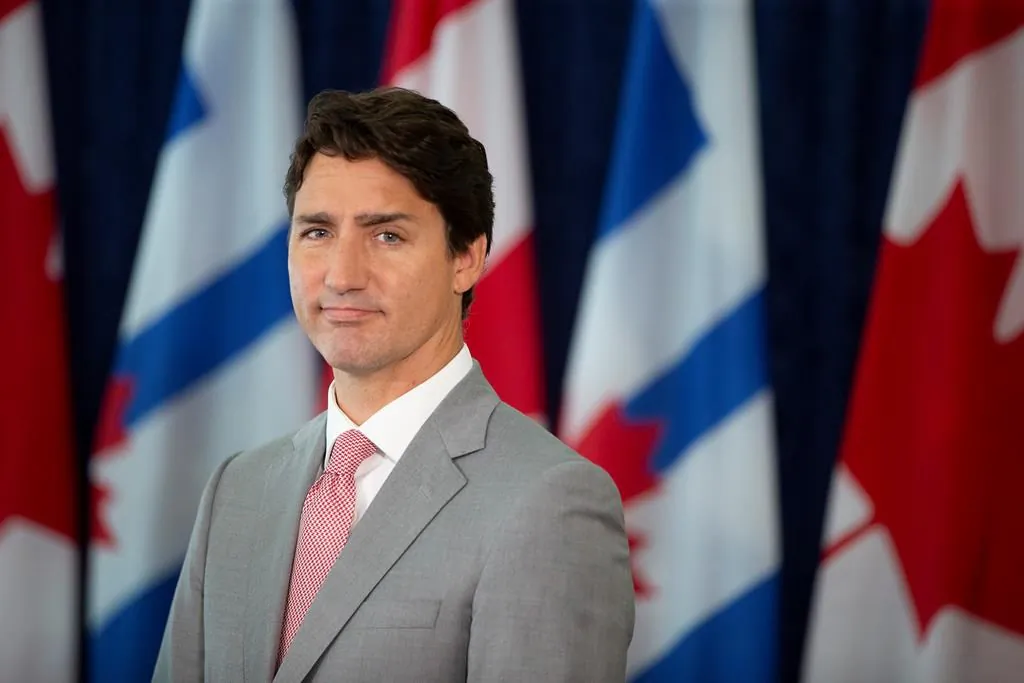 Prime Minister Justin Trudeau takes questions from journalists following a meeting with Toronto Mayor John Tory at Toronto City Hall, on August 13, 2019. (Chris Young/The Canadian Press)