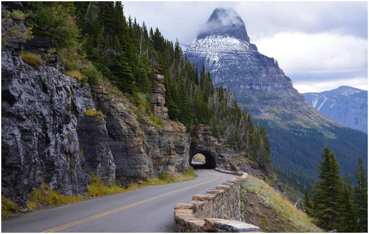 An undated file photograph of the East Tunnel in Going-to-the-Sun Road in Glacier Park, Montana. (Pixabay)