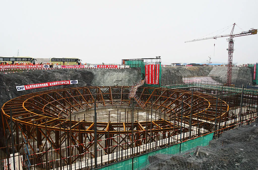 A general view of the construction site of the Sanmen Nuclear Power Plant in Sanmen, China's Zhejiang Province on June 4, 2009. (Feng Li/Getty Images)