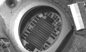 Satellite Photos Appear to Show Chinese Military Vehicles Near Hong Kong