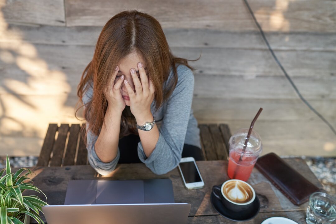 Is your thinking getting you down? You might blame life events or some personal mistake, but the suffering is somewhat self imposed if your thoughts are running amok. (Akaranan/Shutterstock)