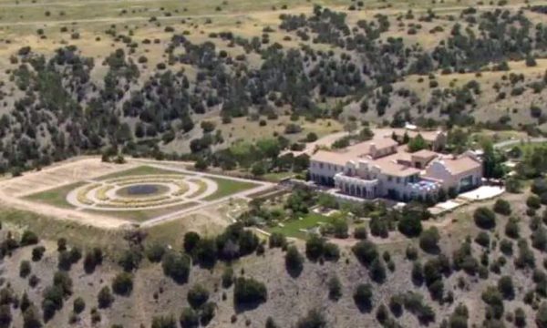 Jeffrey Epstein's Zorro Ranch in Stanley, N.M. is seen in a file photograph. (KRQE via AP)