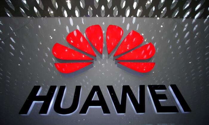 A Huawei company logo is pictured at the Shenzhen International Airport in Shenzhen, Guangdong Province, China on July 22, 2019. (Aly Song/Reuters)