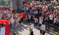 Hong Kong Supporters and Pro-Beijing Group Clash at Toronto Rally