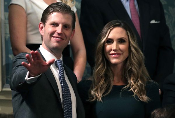 Eric Trump and Lara Trump attend the State of the Union address