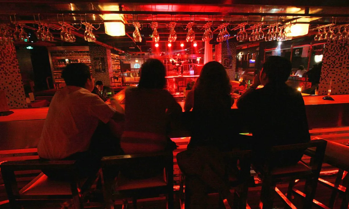 A bar at night in China in this file photo. (China Photos/Getty Images)