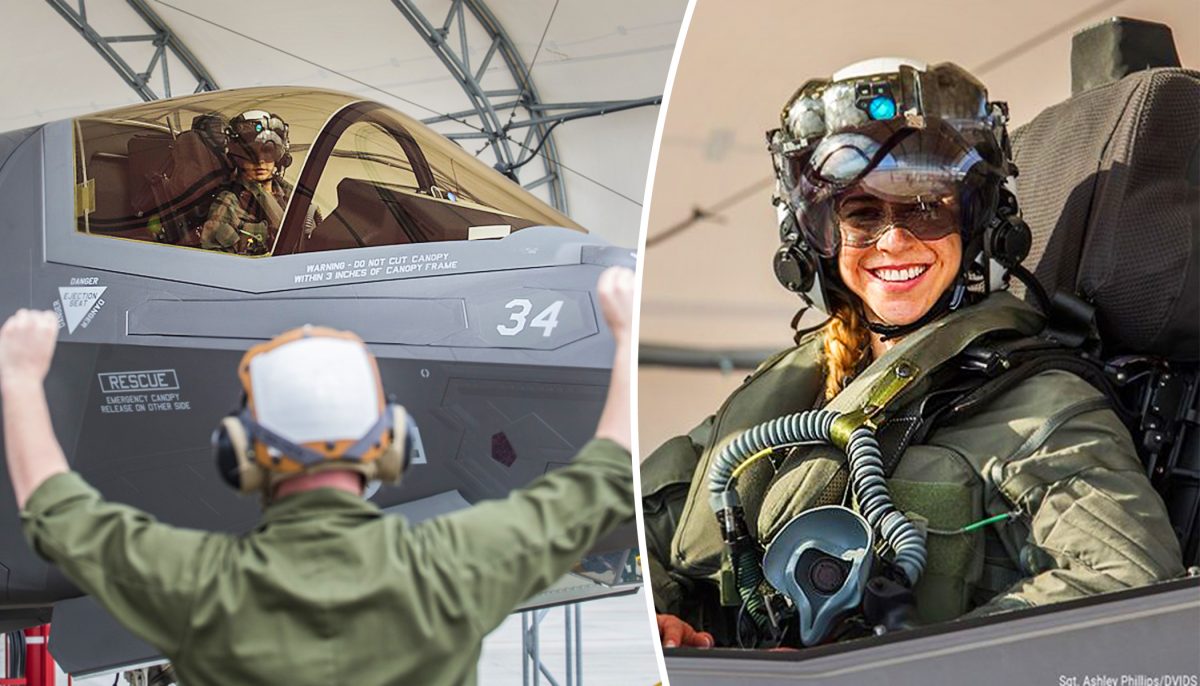 29-year-old Pilot Becomes the First Female Marine to Fly the Stealth F.