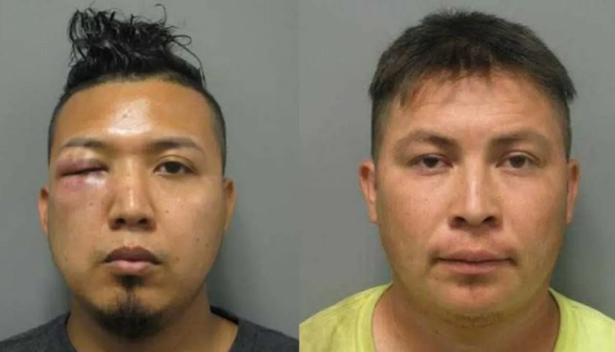 Mauricio Barrera-Navidad, 29 and Carlos Palacios-Amaya, 28, both illegal immigrants from El Salvador, raped an 11-year-old girl, the girl said. Police found pictures of the girl with Palacios-Amaya on his cellphone. (Montgomery County Police Department)